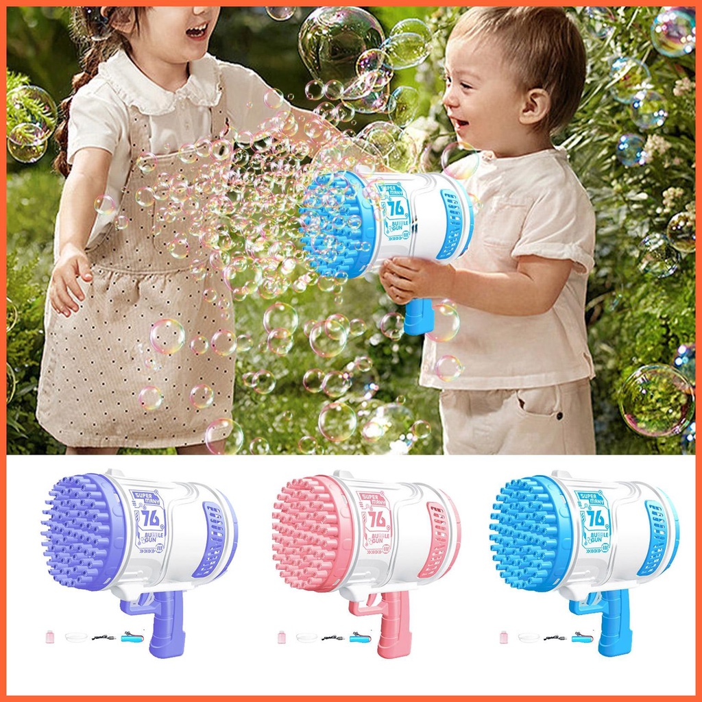 Máy Thổi Bong Bóng Tự Động 76 Lỗ Kèm Phụ Kiện