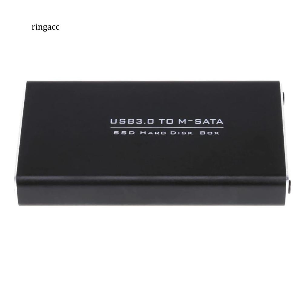 Ổ cứng MSATA - USB 3.0 SSD vỏ nhôm kèm phụ kiện