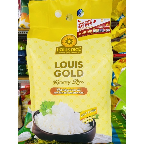 Gạo Louis GOLD Nàng Hoa Hàng Xuất Khẩu Dẻo Ngọt Vừa Cơm (5ký)