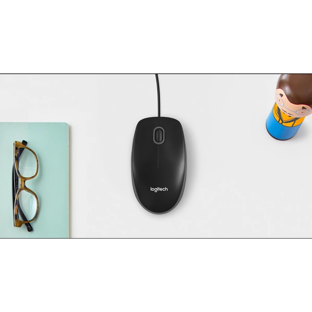 Chuột Logitech B100 - Hàng chính hãng Logitech - BH12TH