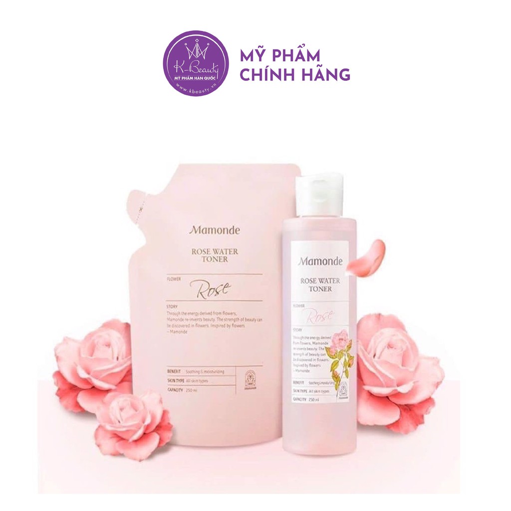 Nước Hoa Hồng Mamonde Rose Water Toner KBeautyvn