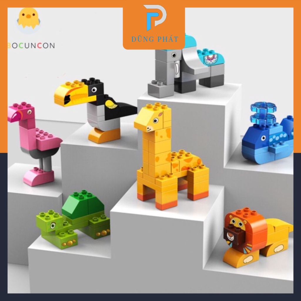 Đồ Chơi Xếp Hình Lego FEELO Thế Giới Thú Cưng Đáng Yêu 102 Chi Tiết Siêu To