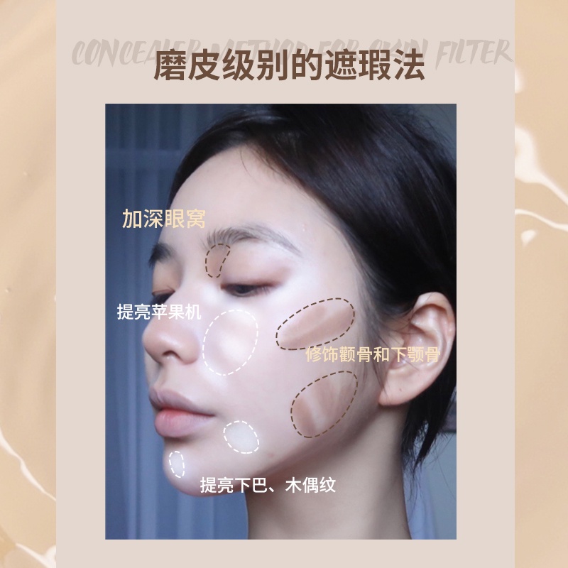 (Hàng Mới Về) Bảng Kem Che Khuyết Điểm GOGO TALES 4 Màu Tự Nhiên Dưỡng Ẩm Lâu Trôi Làm Trắng Da trang điểm mắt mĩ phẩm nội địa trung | BigBuy360 - bigbuy360.vn