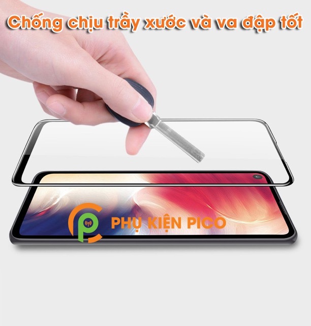 Bộ 2 kính cường lực Full màn ,Bóng đẹp sam sung A8S