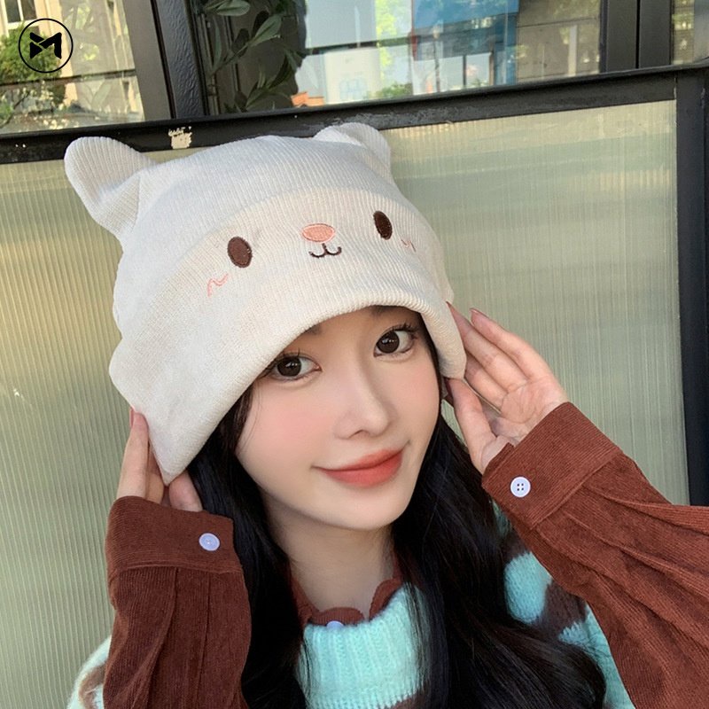Mũ beanie Đính Tai Thỏ Hoạt Hình Đáng Yêu Thời Trang 2022 Cho Mẹ Và Bé