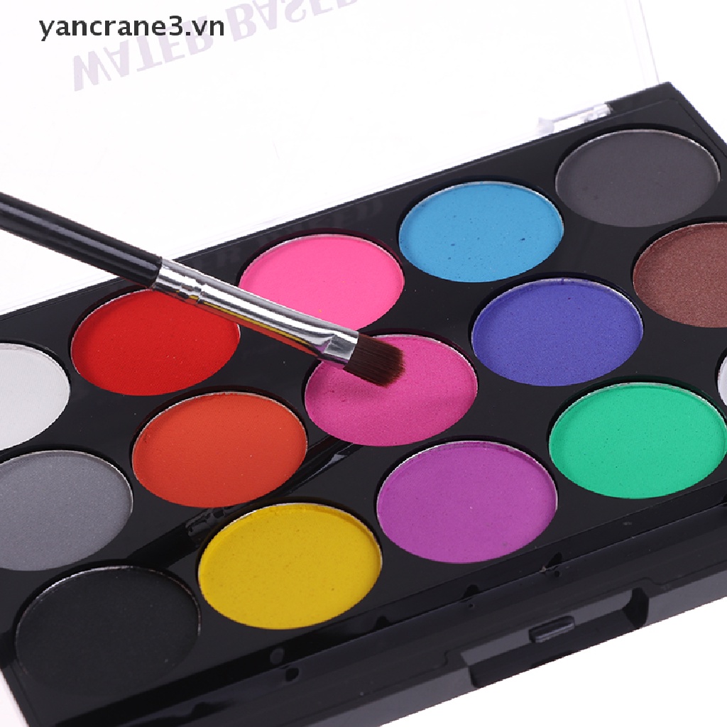 Bảng Sơn Dầu 15 Màu Trang Điểm Mặt Và Cơ Thể Dịp Halloween yancrane3.vn