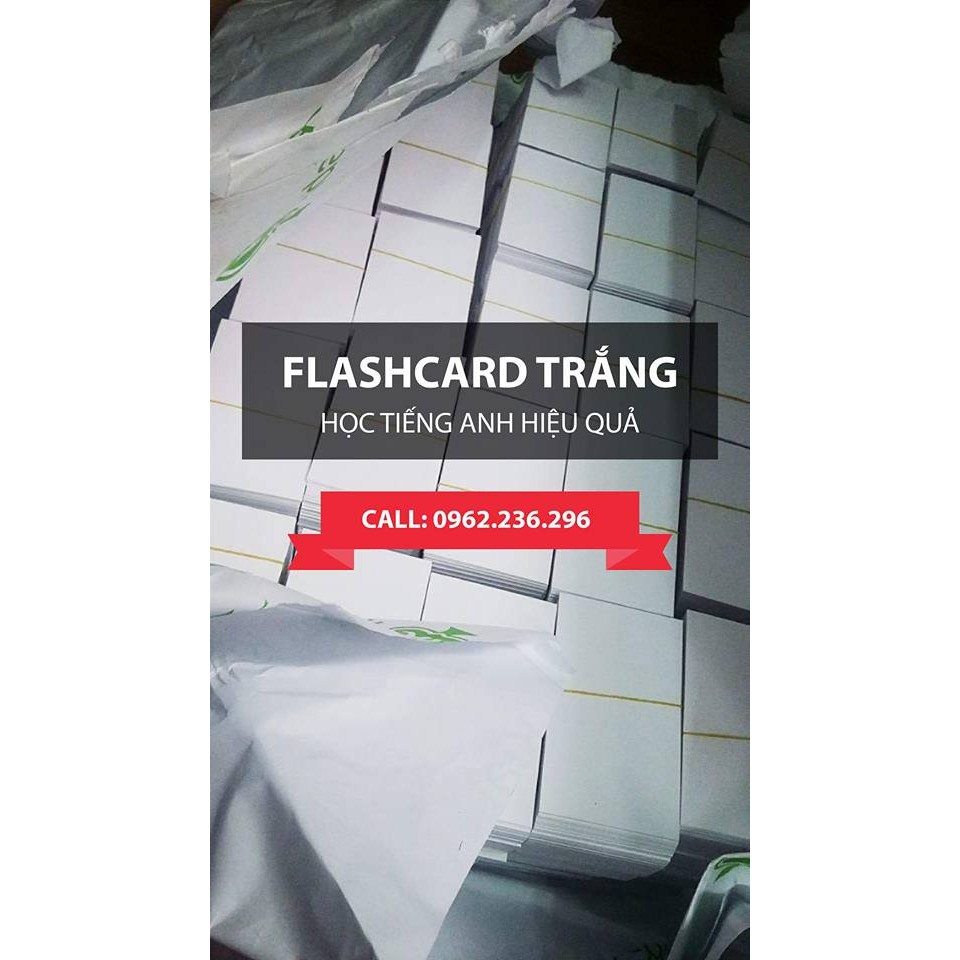 200 thẻ flashcard học từ vựng 300gms, 350gms