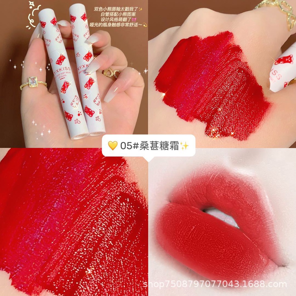 [Hàng mới về] Set 5 Thỏi Son Kem Lì Trang Điểm Môi Phong Cách Gợi Cảm | BigBuy360 - bigbuy360.vn