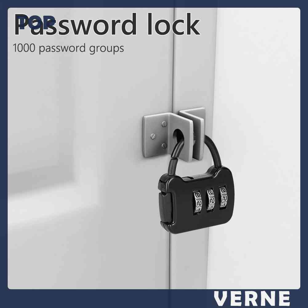 Ổ Khóa Hành Lý Mật Khẩu 3 Chữ Số VERNE Zinc