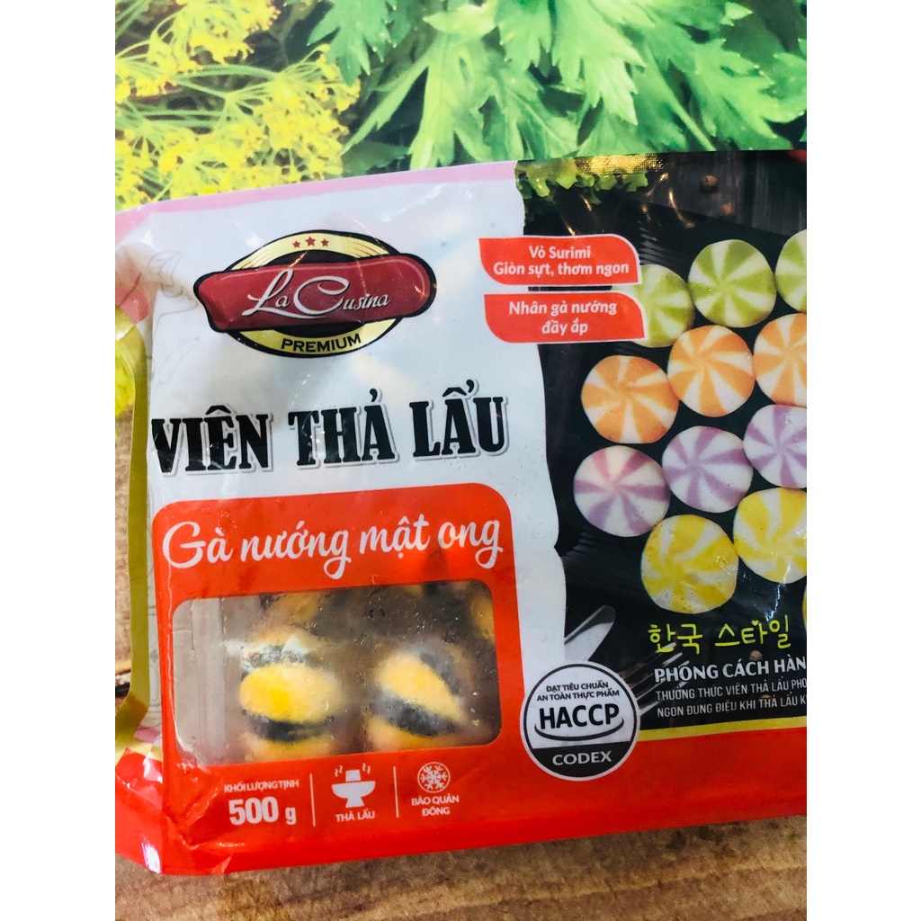 500g bánh bao thả lẩu Lacusina thơm ngon thập cẩm