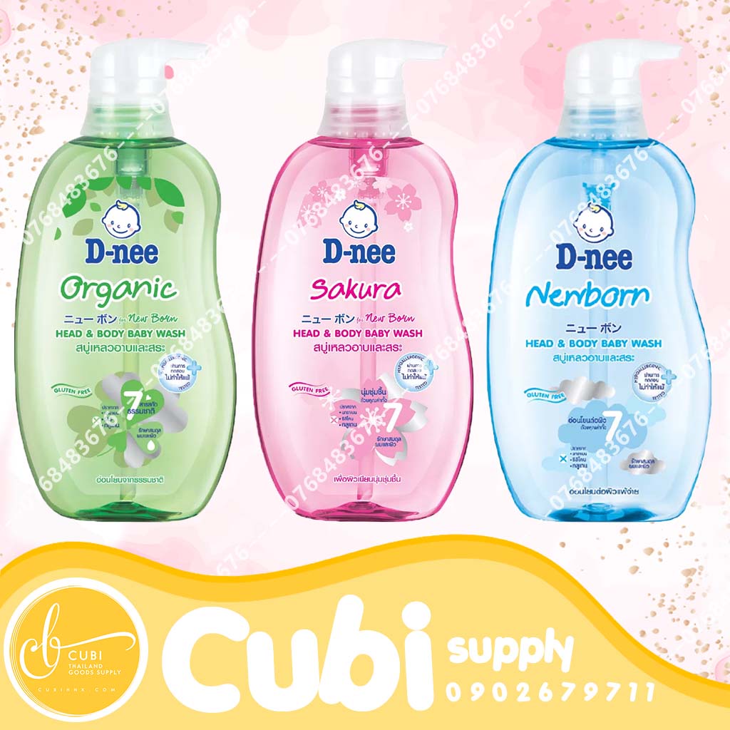 [Hàng Đại Thịnh] Tắm gội toàn thân DNEE Pure Thái - 380ML