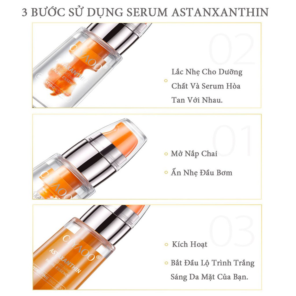 Serum Cấp Ẩm Trắng Da & Chống Lão Hoá CIYAOO Astaxanthin 30 ml | BigBuy360 - bigbuy360.vn