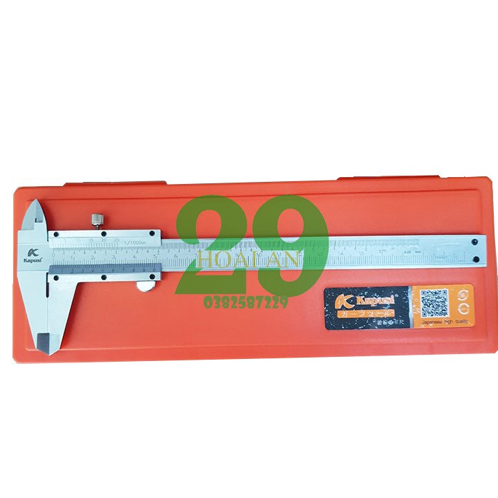Thước cặp kapusi 150mm - Thước kẹp Cơ Khí Đo mm và inch Tặng Găng Tay Bảo Hộ