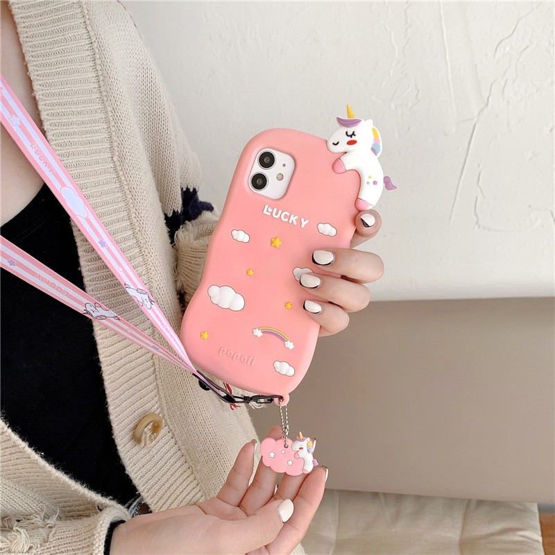 IPhone case-iPhone 11 Pro Max / iPhone12 / iPhone X / iPhone 7 Plus / iPhone 8 / iPhone 6 cloud unicorn sunscreen case