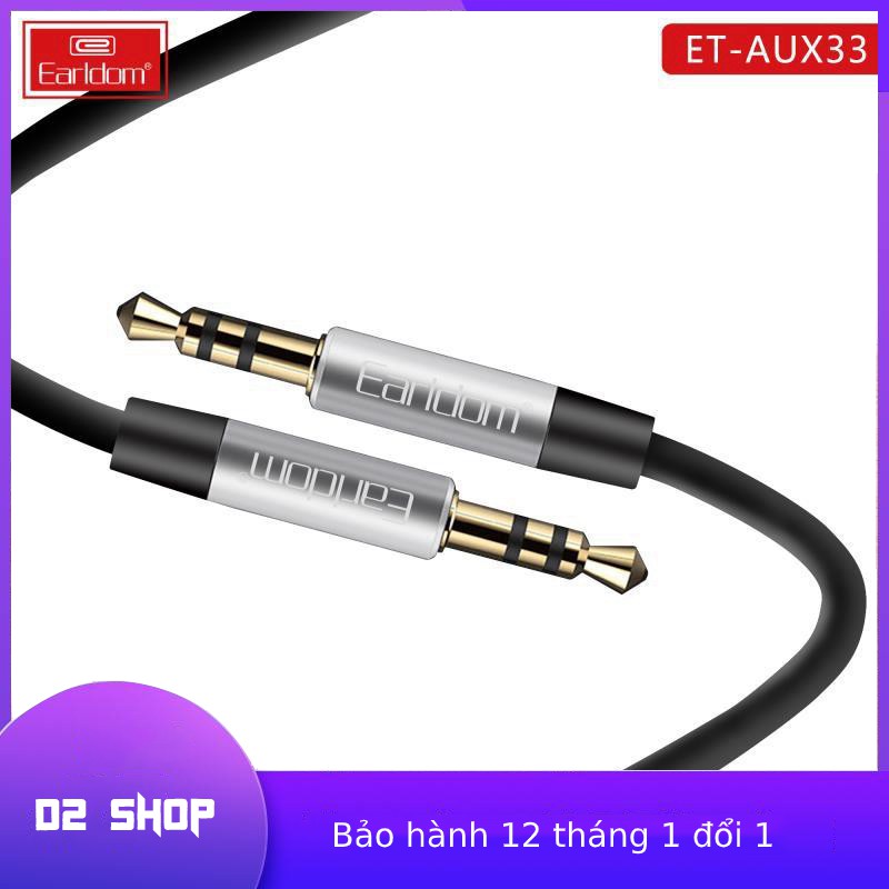 [Xả hàng tết] Dây Cáp Âm Thanh Cao Cấp Earldom Jack AUX-33 Kết Nối Chân 3.5 Lấy Âm Thanh Video Audio Lấy Nhạc Ra Loa T