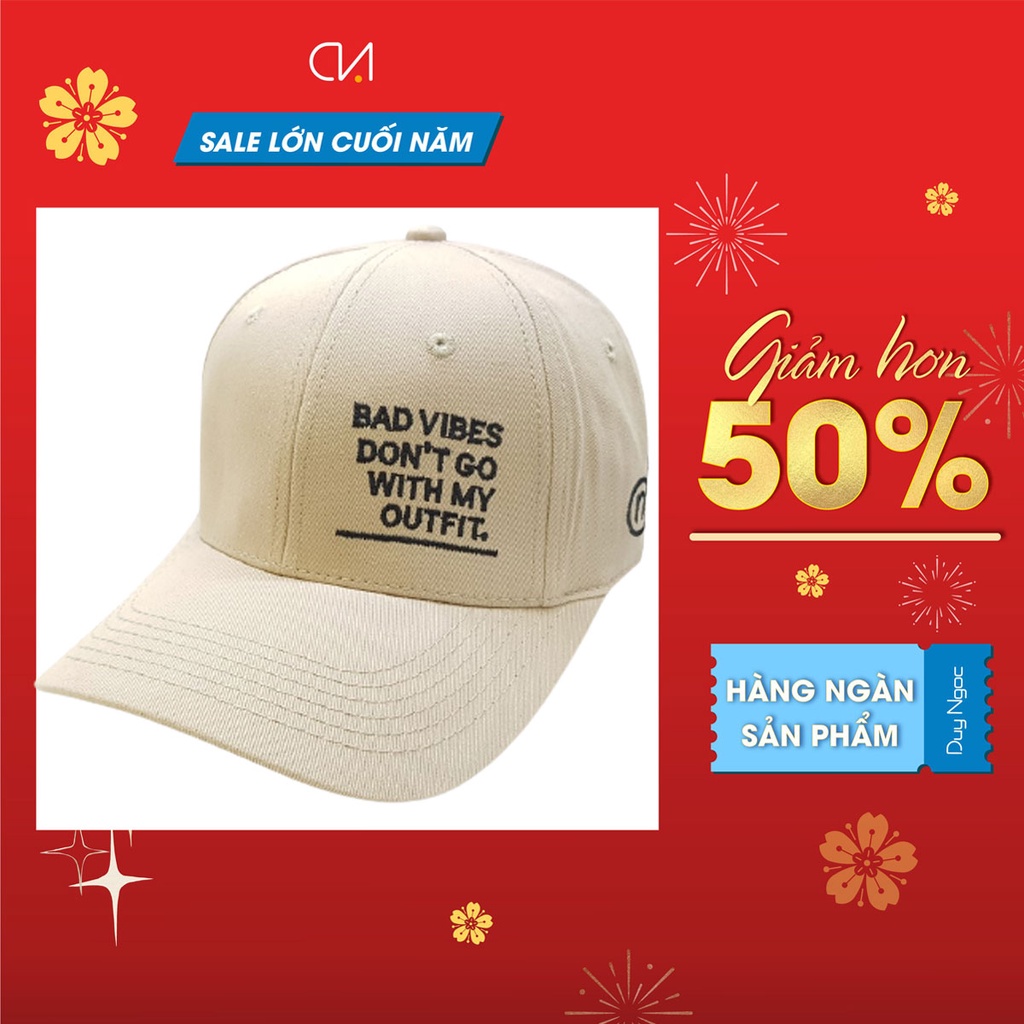 [Mã BMLTA50 giảm 50K đơn 150K] Nón Kết Nam Nữ Bad Viber Outfit cao cấp Duy Ngọc (5686)