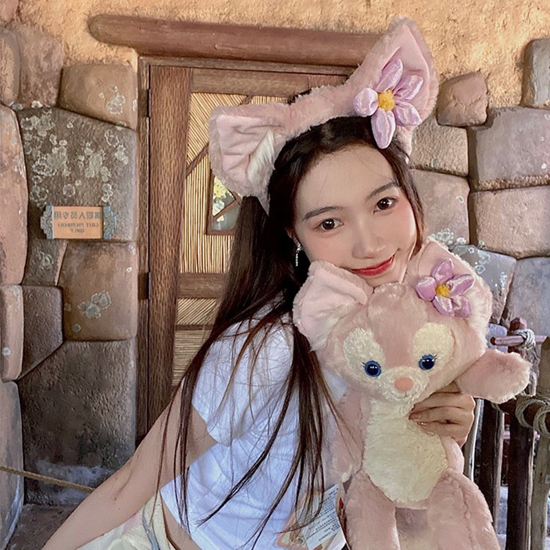 Băng Đô Cài Tóc Hình Búp Bê Hoạt Hình Belle Dễ Thương Thời Trang Thu Đông