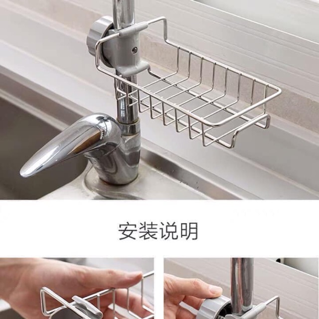 KỆ INOX  ĐỂ BÚI RỬA BÁT