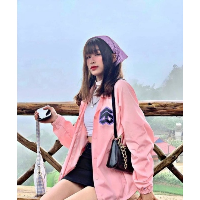 5theway /stroke/ Big Logo Jacket - sẵn Tất cả màu