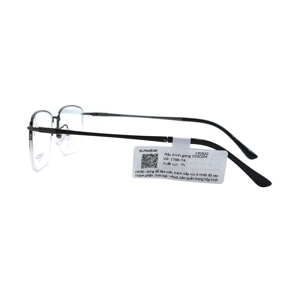 Gọng kính nam nữ thời trang Vigcom VG1756 T4  nhiều màu chính hãng, thiết kế dễ đeo bảo vệ mắt