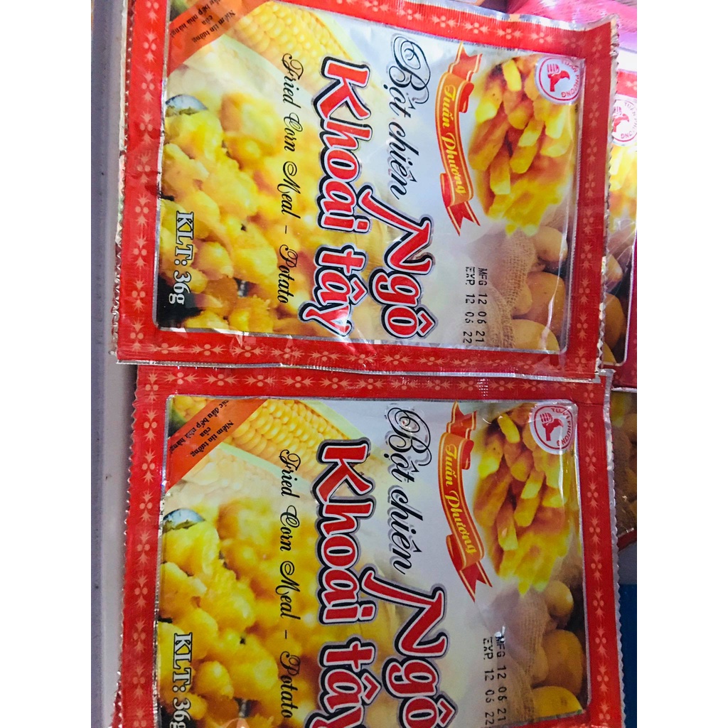 Bột chiên Ngô,Khoai tây hiệu Tuấn Phương 36g