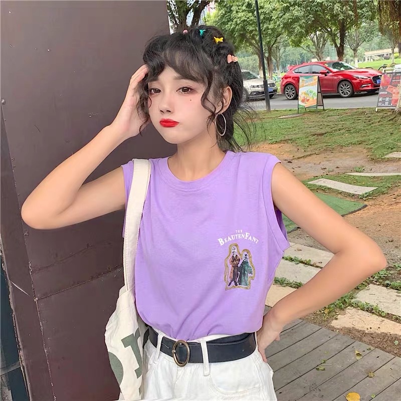 Áo Không Tay Dáng Rộng Thời Trang Mùa Hè Dành Cho Nữ