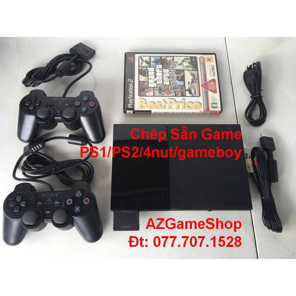 [Mã 2611DIENTU500K hoàn 7% đơn 300K] Máy Playstation 2 (PS2) 500GB List Game Hơn 8000 | BigBuy360 - bigbuy360.vn