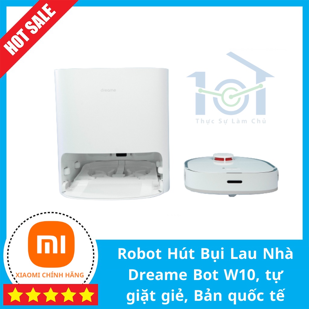 Robot Hút Bụi Lau Nhà Dreame Bot W10, tự động giặt giẻ, bản quốc tế.