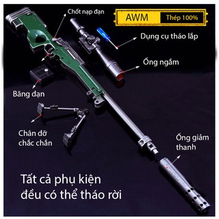 Mô Hình PUBG AWM Cỡ Lớn 27cm Có Thể Tháo Lắp