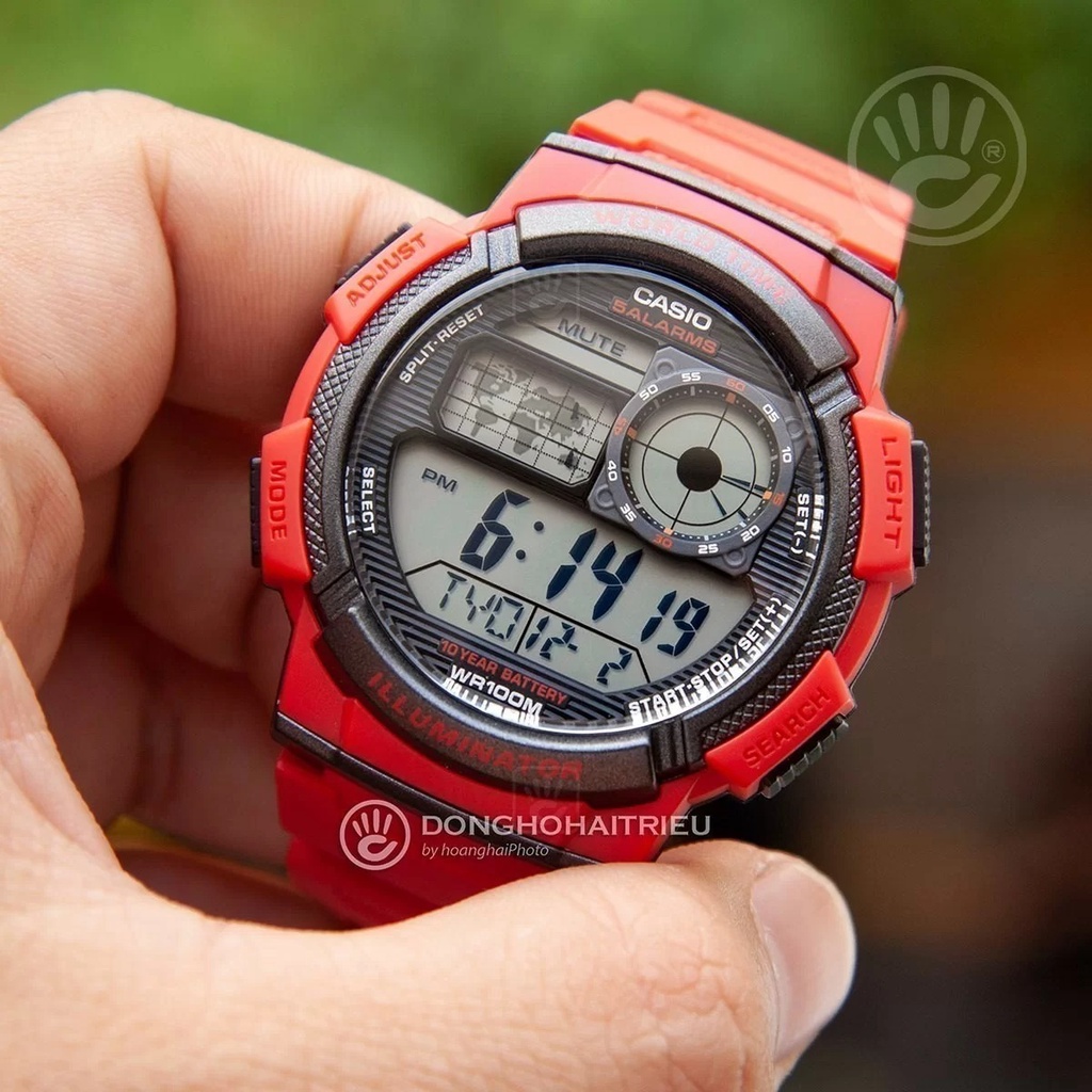 Đồng hồ nam điện tử Casio AE-1000W-4AVDF dây cao su thể thao chính hãng