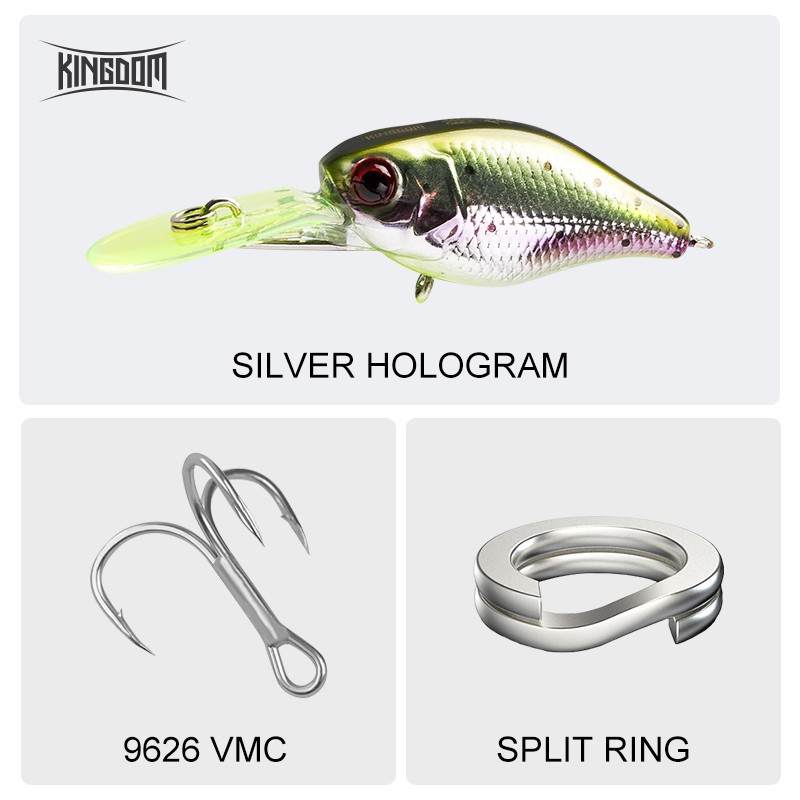 Kingdom Mồi câu cá giả cứng 50mm 5g