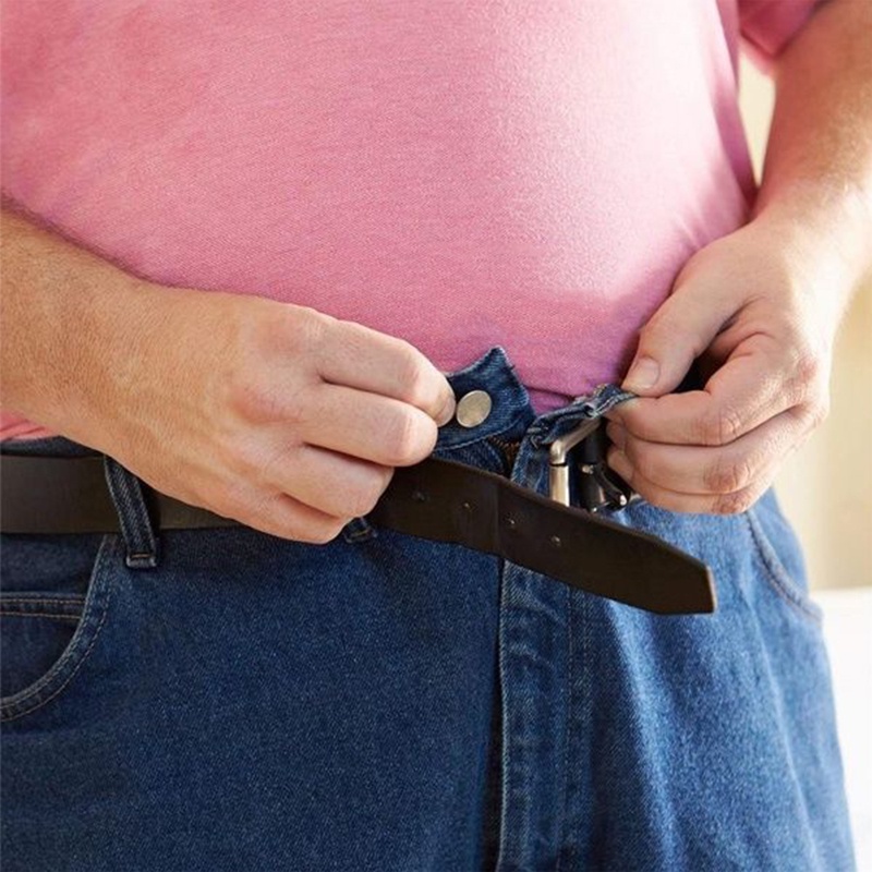 Đai Denim Nới Rộng Eo Quần Jean Có Nút Điều Chỉnh Được Tiện Lợi