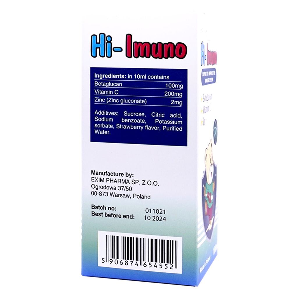 Siro Hi Imuno Tăng Sức Đề Kháng - nhập khẩu từ Ba Lan