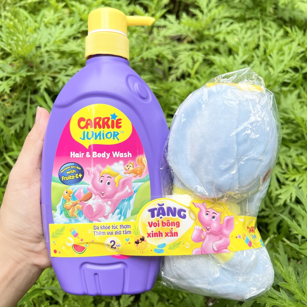 Sữa tắm gội toàn thân cho bé Carrie Junior 700g chính hãng