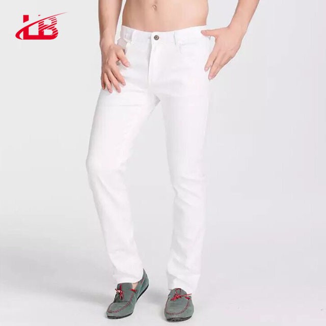 [Mã LT50 giảm 50k đơn 250k] Quần jean nam LB màu trắng , vải denim co giãn, phom skiny fit, dễ mix