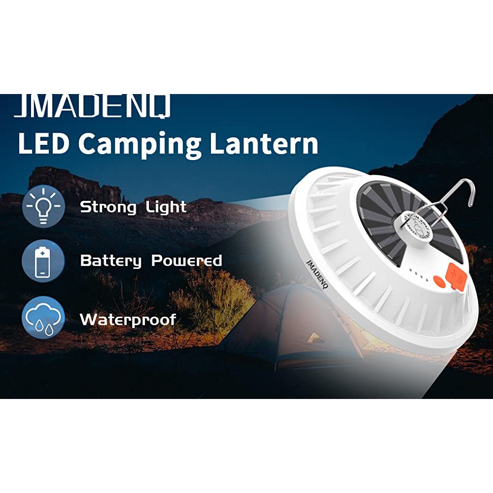 Đèn LED có thể sạc lại năng lượng mặt trời UFO Ánh sáng gia đình cúp điện khẩn cấp Bóng đèn cắm trại ngoài trời Đèn chiếu sáng chợ đêm Chợ đêm