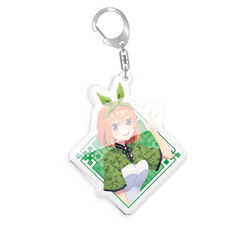 Móc khóa nhựa acrylic hình nhân vật anime Nakano Ichika Nino Miku Yotsuba Itsuki Sisters Heart