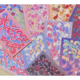 Sticker trang trí sổ lưu niệm họa tiết xinh xắn