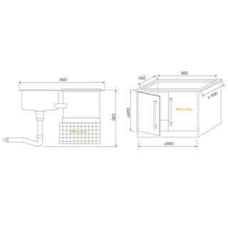 Máy Rửa Chén Malloca WQP6-890F3