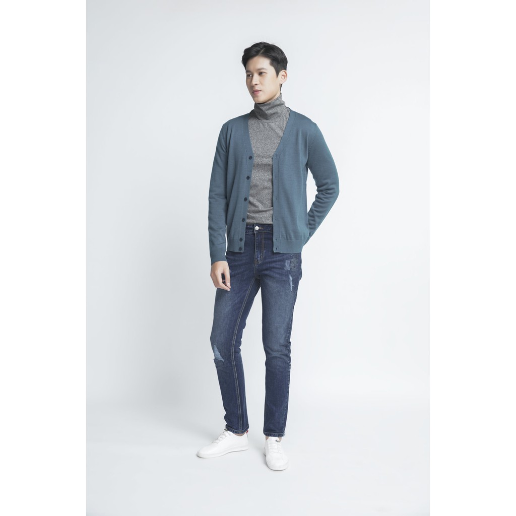 [NHẬP WABRTL5 GIẢM 10% TỐI ĐA 50K ĐH 250K ]Áo khoác cardigan len dài tay nam IVY moda MS 77E1535