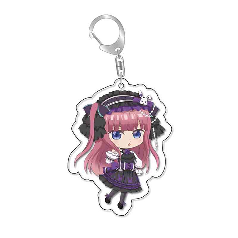 Móc Khóa Acrylic Hình Trái Tim Anime The Quintuplets Nakano Ichika Nino Miku Yotsuba Itsuki Sisters