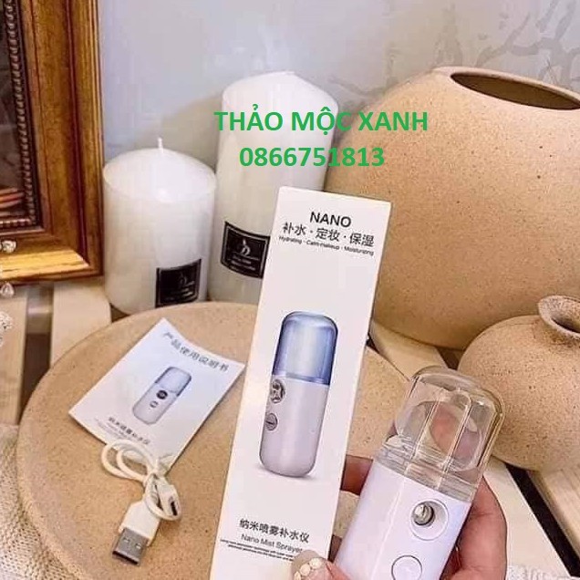 Máy Xông Mặt Phun Sương Nano mini 30ml