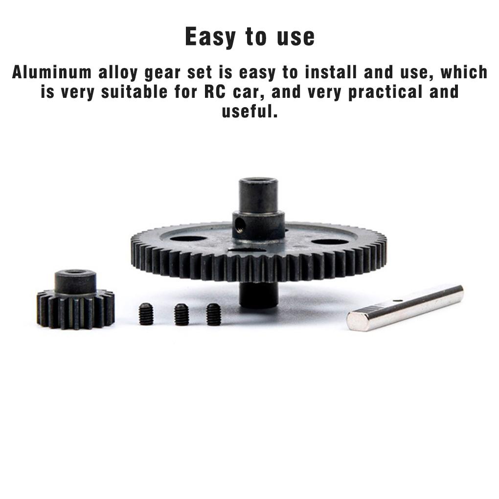 Bộ 2 Bánh Răng Nâng Cấp Thay Thế Bằng Hợp Kim Nhôm Cho Xe Điều Khiển RC WLtoys 12428