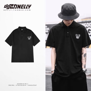Áo polo nelly dáng unisex form rộng dog