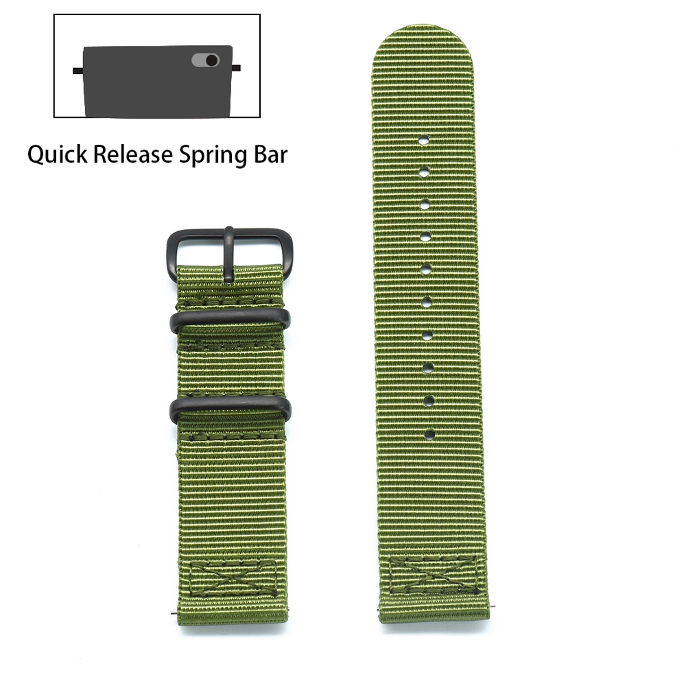 Dây Đeo Đồng Hồ Bằng Nylon 20mm 22mm Tháo Gỡ Nhanh Chất Lượng Cao Cho Nam Và Nữ