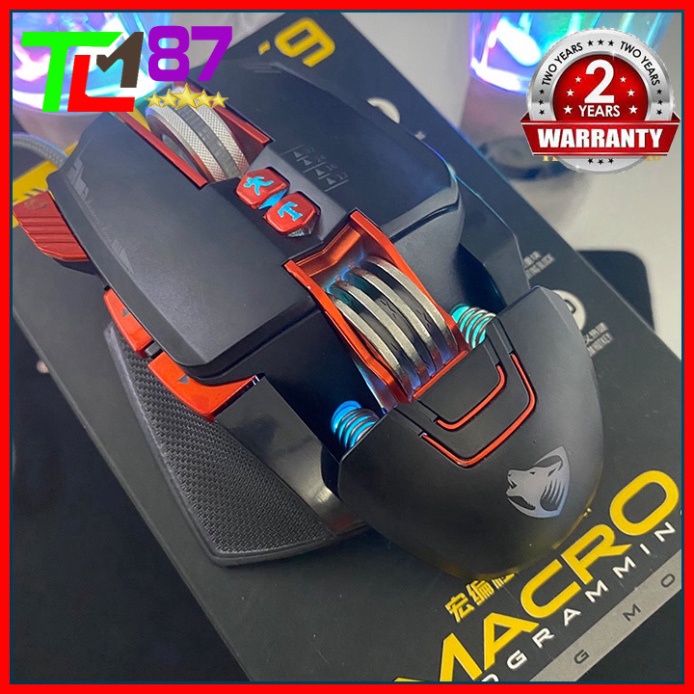 Chuột Gaming LED Thở 7 Màu RGB Có Dây T-WOLF V9 - Chuột Máy Vi Tính PC Laptop Mouse Chuyên Game