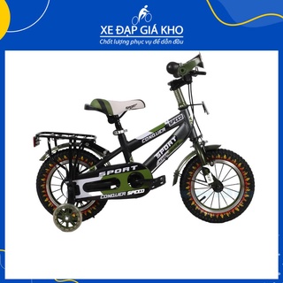 Xe Đạp Trẻ Em 12 16 20 Inch Conquer Speed Tay Ngang Baga