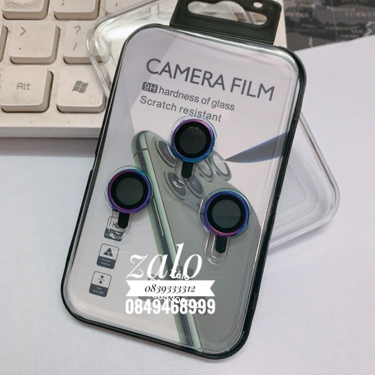 Viền Camera Kính Cường Lực Màu TiTan Cho iPhone 11/ iPhone 11 Pro/ iPhone 11 Pro Max