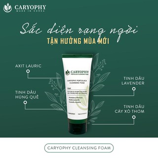 Sữa Rửa Mặt Caryophy Ngừa Mụn - Thâm Da Nhờn và Nhạy Cảm Caryophy