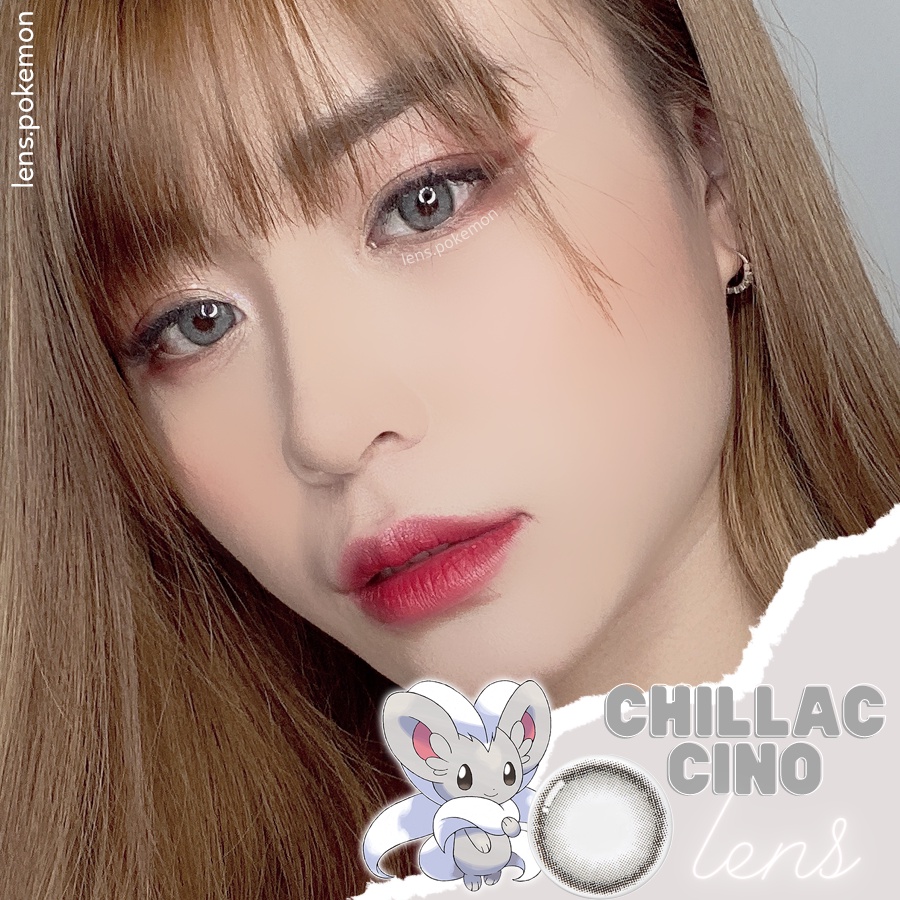 Kính áp tròng CHILLACCINO-GRAY xám sữa giãn nhẹ 14.0mm - Lens cận thời trang Hàn Quốc chính hãng